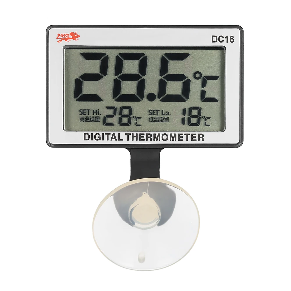 Pet Supplies Uk - Mini Digital LCD Aquarium Alarm Thermometer