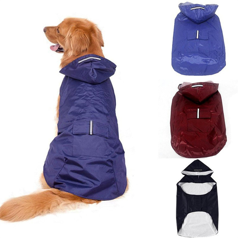 Dog Raincoat - Dog Raincoat Waterproof Hoodie Jacket Rain