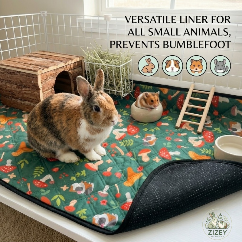 Hedgehog Bedding Liner - Hamster Bedding Mat Washable Rabbit Pee