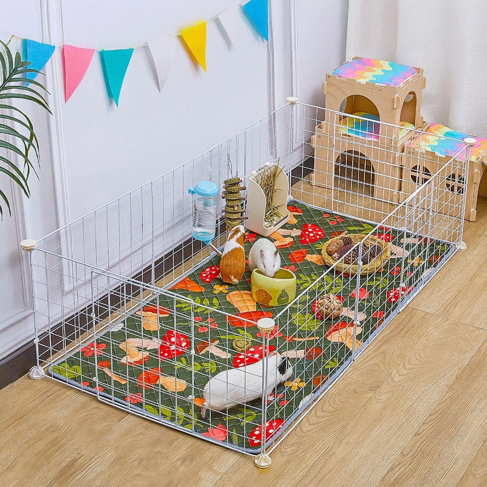 Hedgehog Bedding Liner - Bunny Cage Liner Washable Absorbent Mat