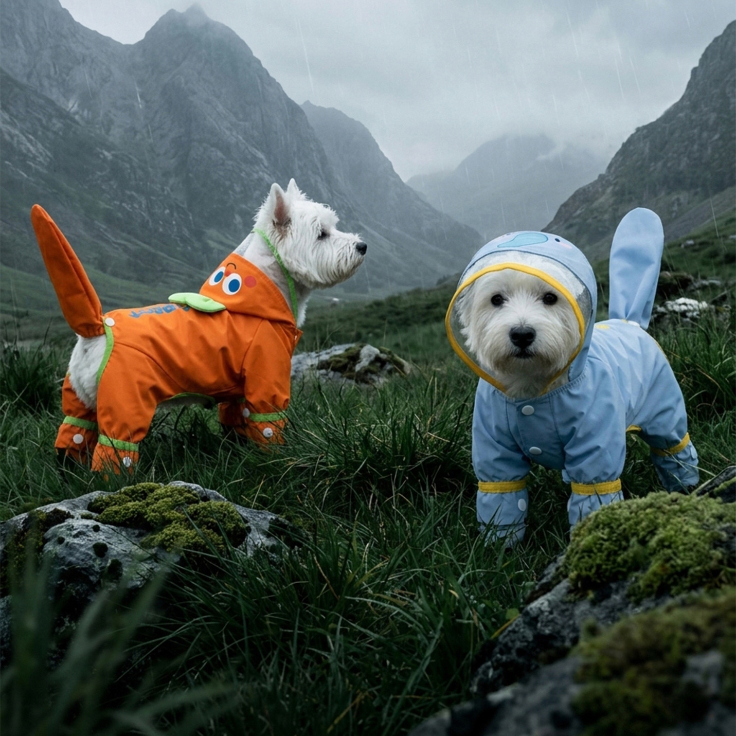 Orange Carrot Dog Raincoat Fou - Dog Raincoat recensie en prijs