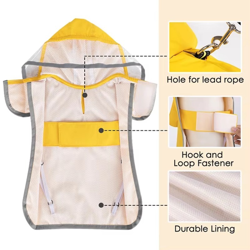 Custom Printed Reflective Dog  - Dog Raincoat recensie en prijs