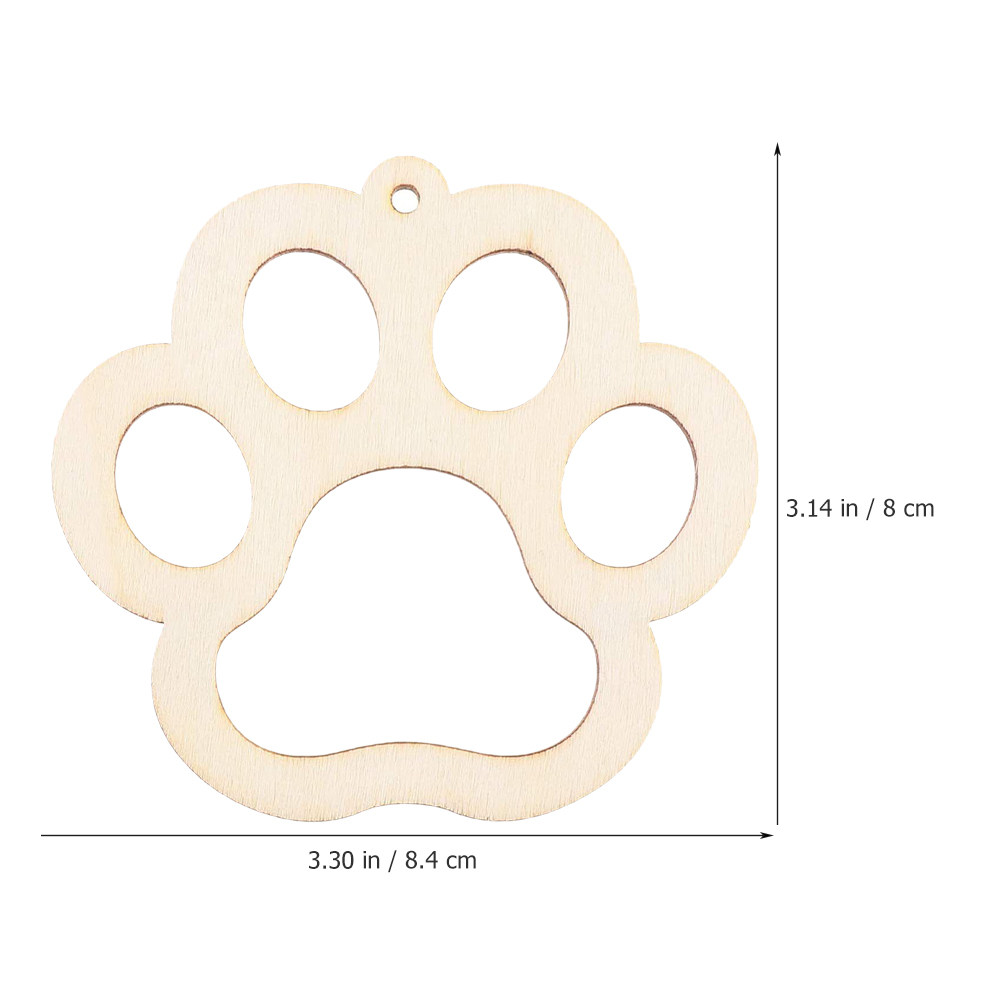 30Pcs Pet Dog Paw Wooden Cutou - Pet Supplies For Dogs recensie en prijs