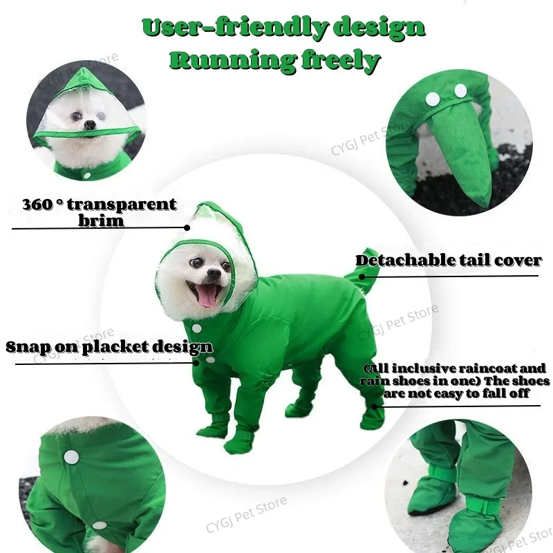 Dog Raincoat Rain Jacket Cute  - Dog Raincoat recensie en prijs