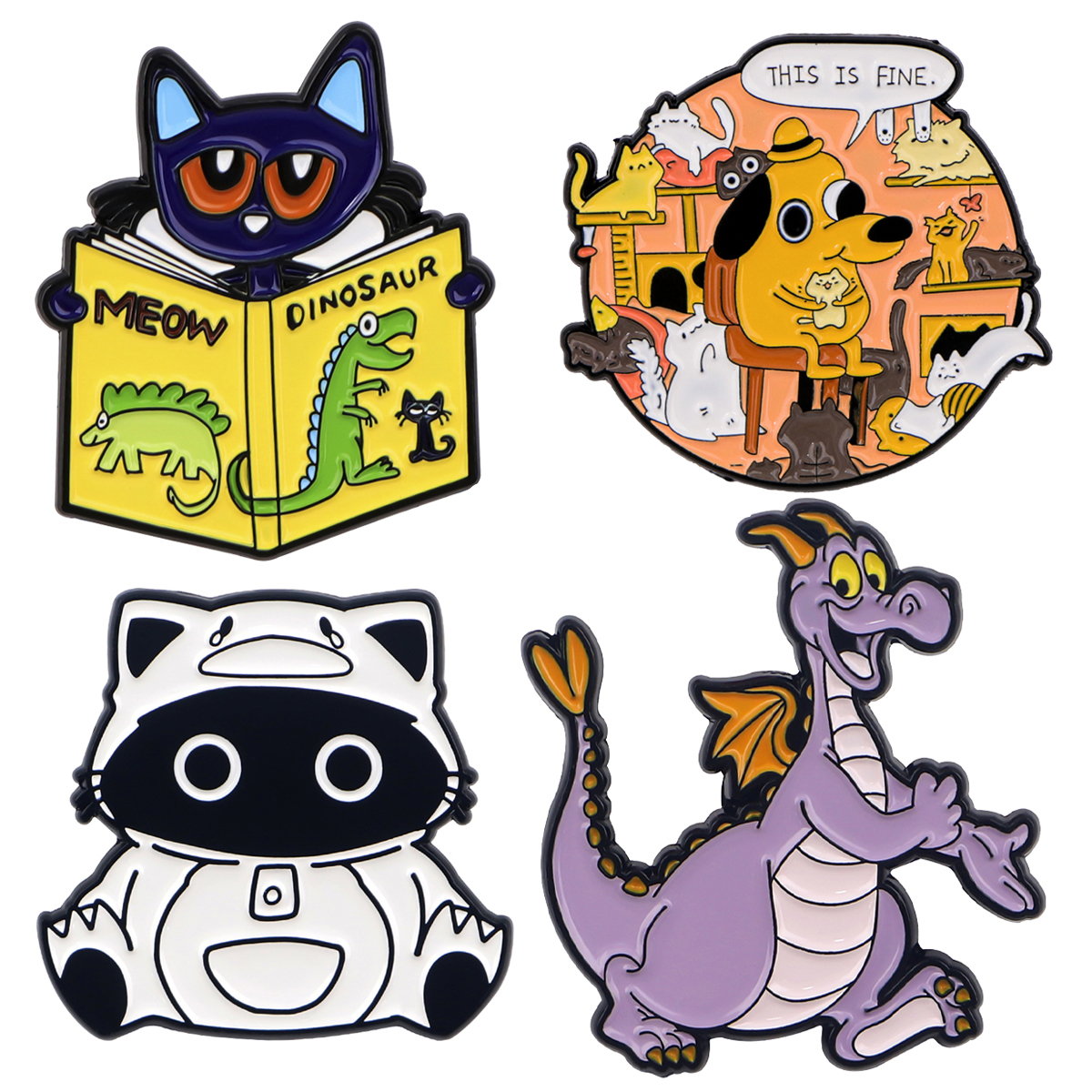 Cartoon Animals Enamel Pin Cut - Pet Supplies Store recensie en prijs