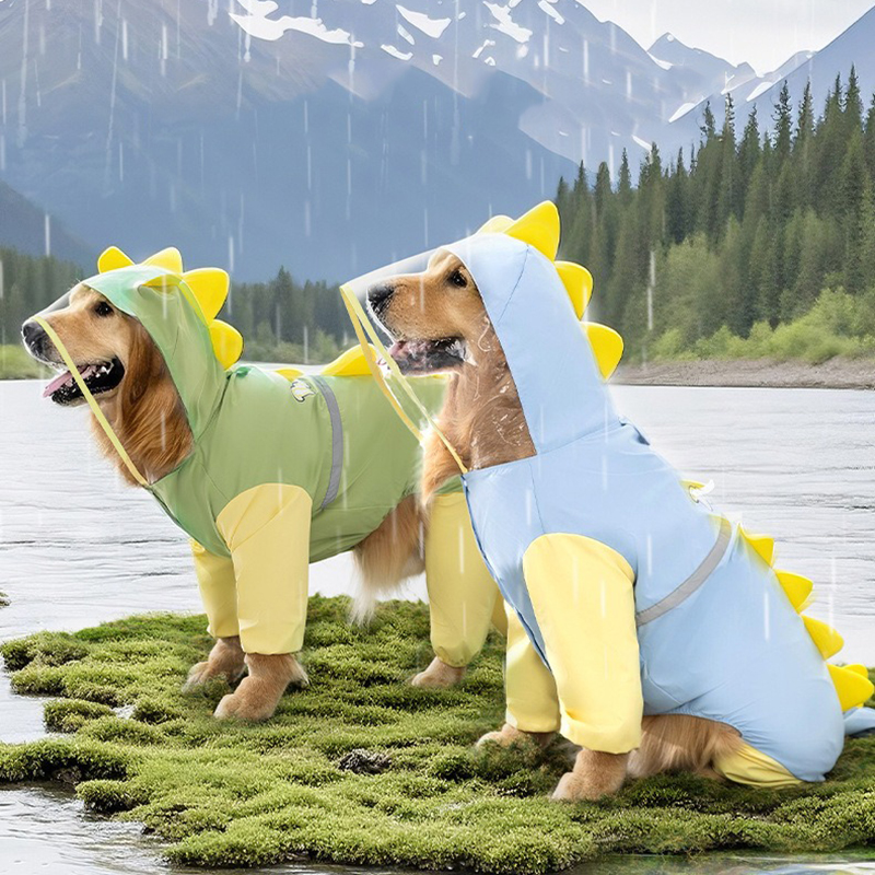Large Dog Dinosaur Raincoat Go - Dog Raincoat recensie en prijs
