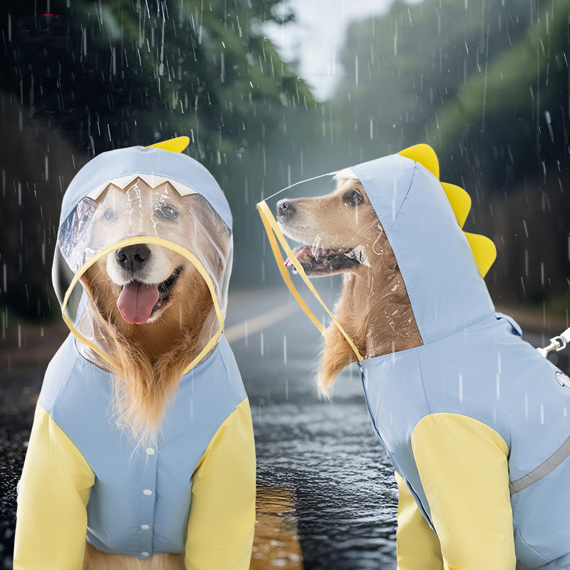 Large Dog Dinosaur Raincoat Go - Dog Raincoat recensie en prijs