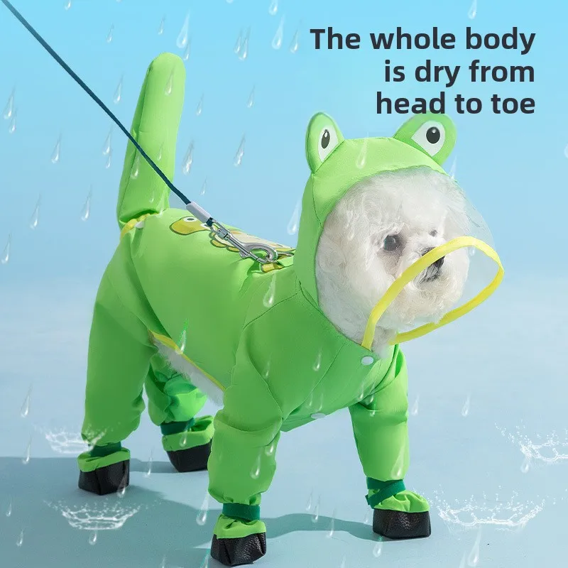 Puppy Dog with Feet Poncho All - Dog Raincoat recensie en prijs