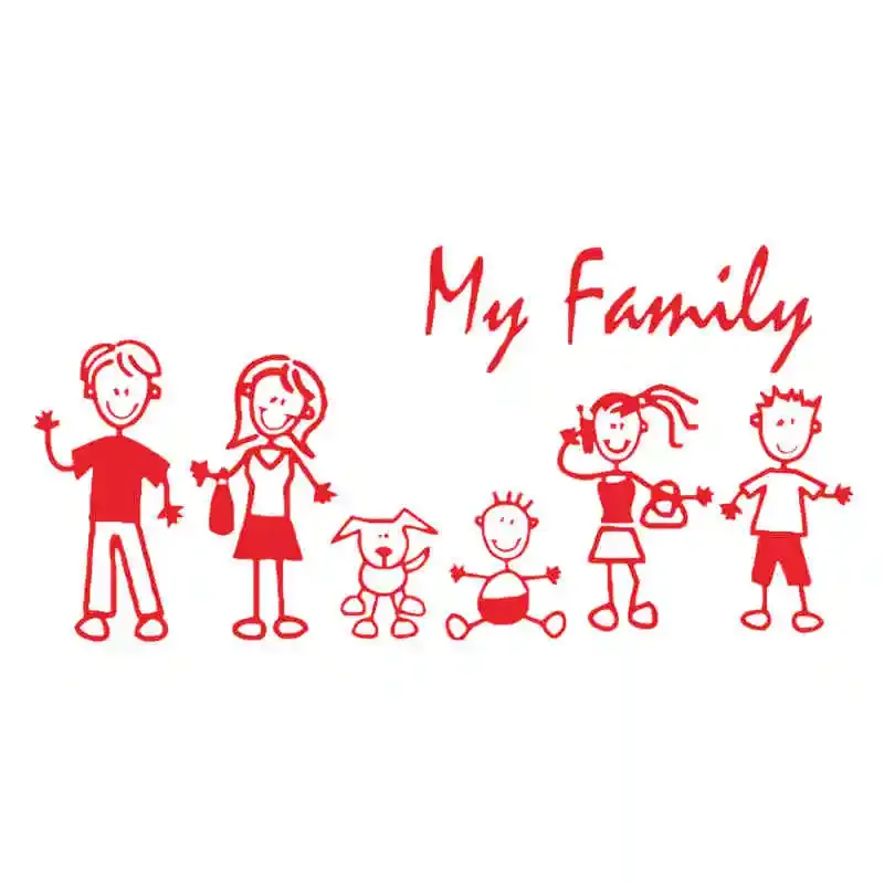 Car Sticker Family Stick Figur - Pet Supplies For Dogs recensie en prijs