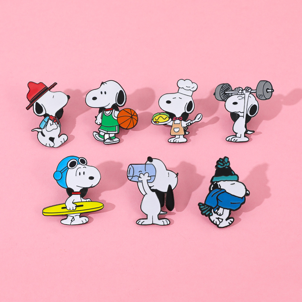 7Pcs Cartoon Snoopy Brooch Bad - Pet Supplies Store recensie en prijs